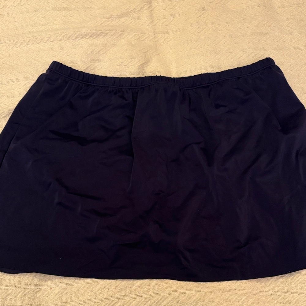18W NWOT Beach Native Basic Navy Swim Skirt / Skirted Bottom
